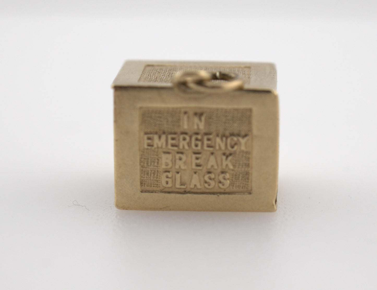 Vintage 14k Yellow Gold Money Box | 1 Dollar Bill Emergency Charm
