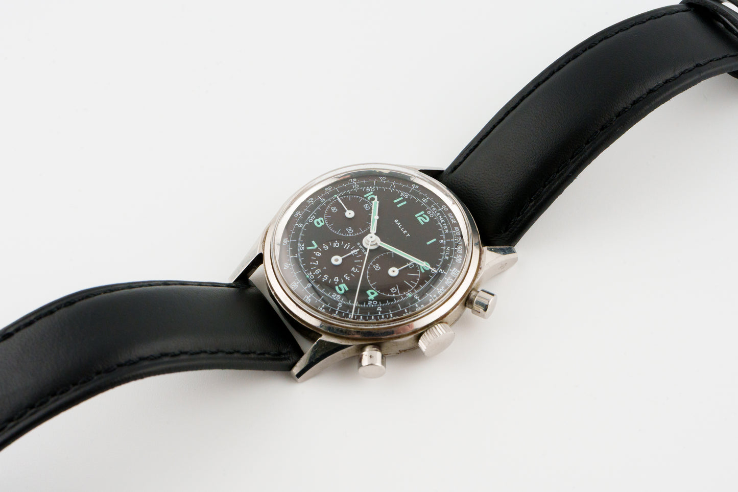 1960s Gallet MultiChron 12H Chronograph Tropical with Mint Markers | Excelsior Park 40-68