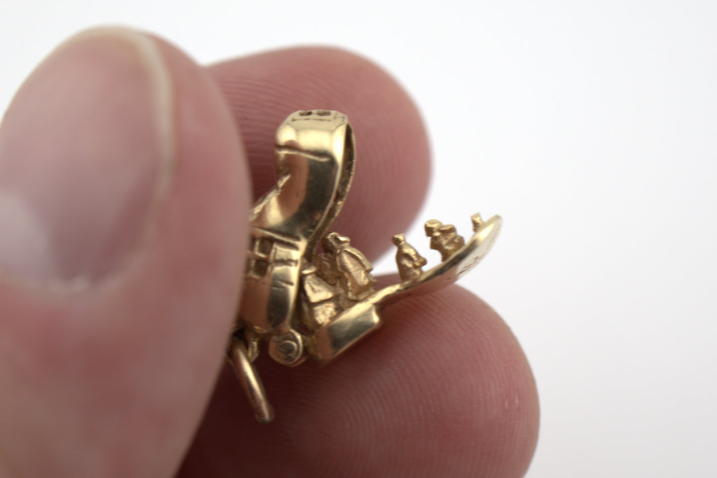Vintage 14k Gold "Old Women in the Shoe House" Moving Charm