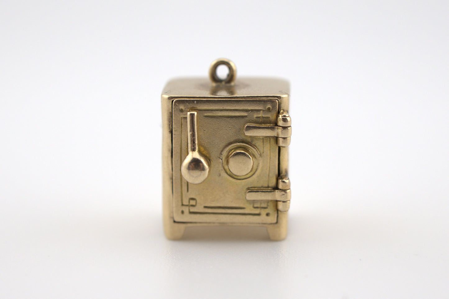 Vintage 14k Yellow Gold Miniature Safe Charm