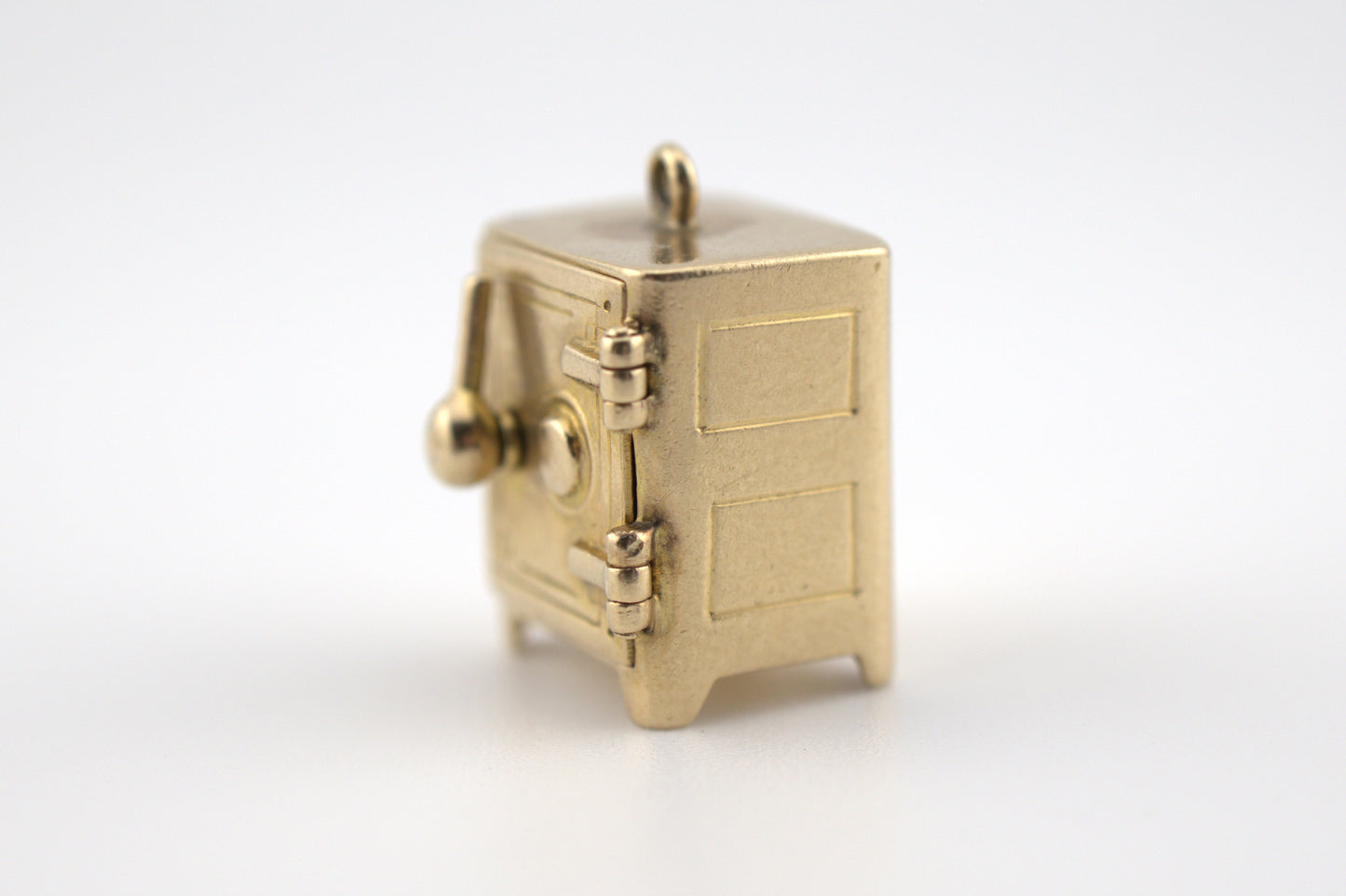 Vintage 14k Yellow Gold Miniature Safe Charm