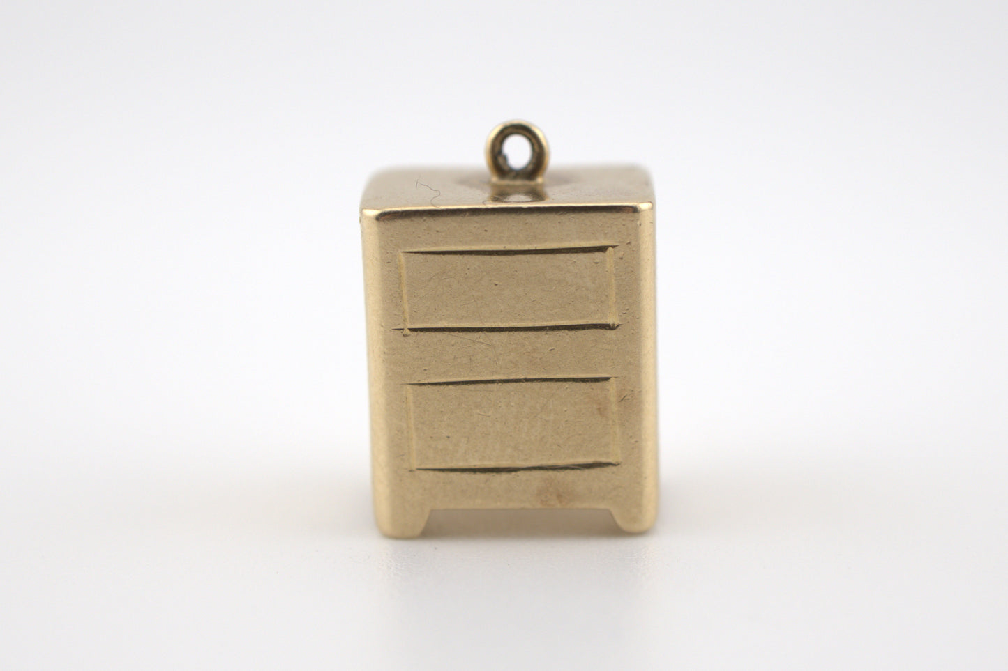 Vintage 14k Yellow Gold Miniature Safe Charm