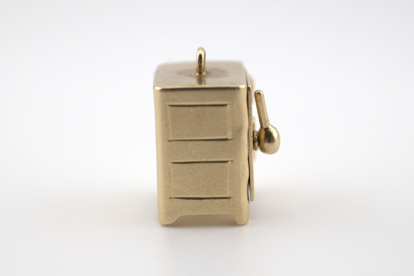 Vintage 14k Yellow Gold Miniature Safe Charm