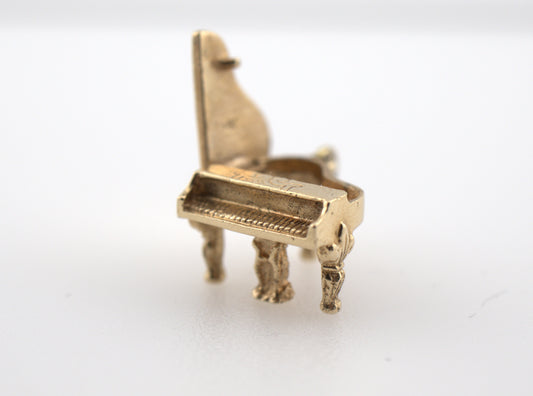 Vintage 14k Piano Charm | Opening Grand Piano Charm