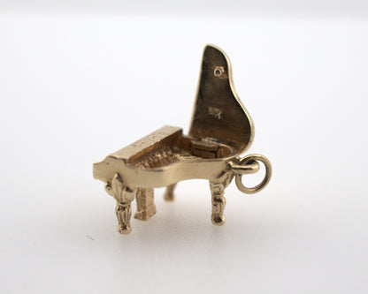 Vintage 14k Piano Charm | Opening Grand Piano Charm