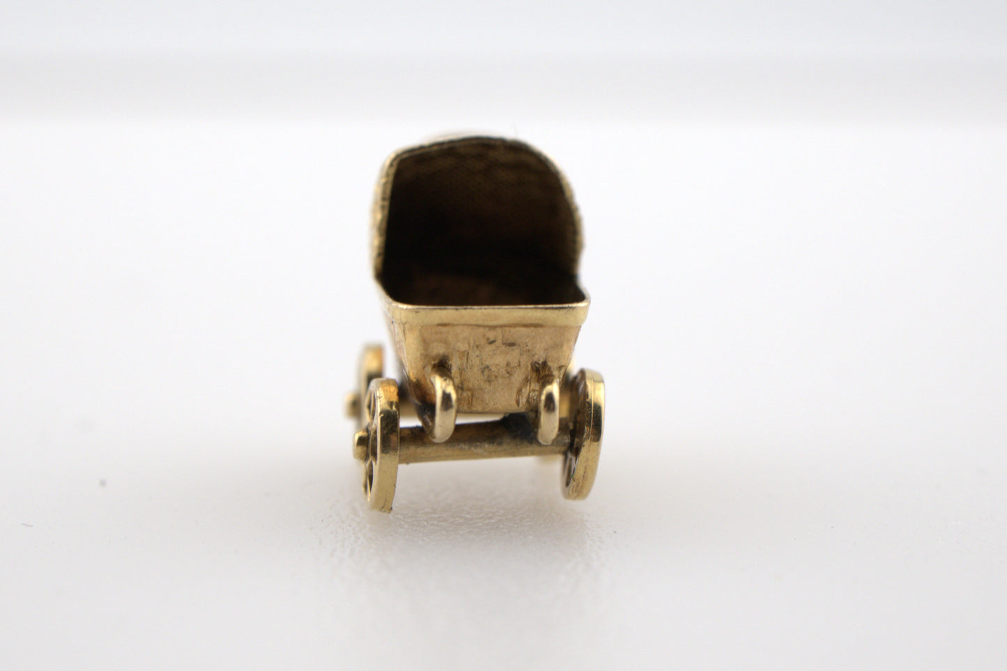 Vintage 14k Gold Baby Carriage Charm