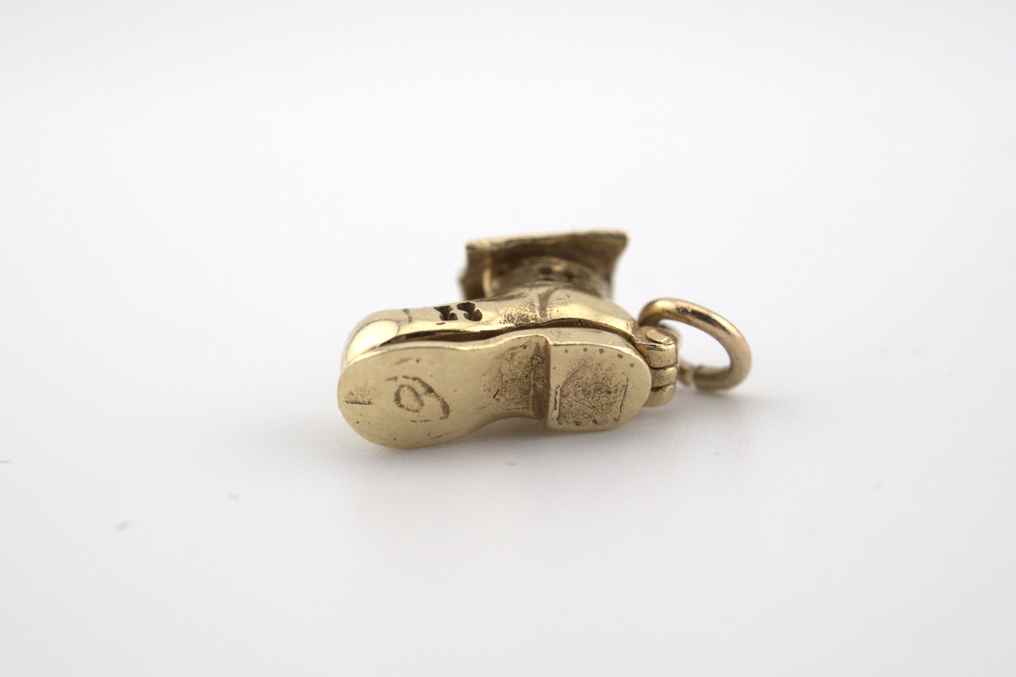 Vintage 14k Gold "Old Women in the Shoe House" Moving Charm