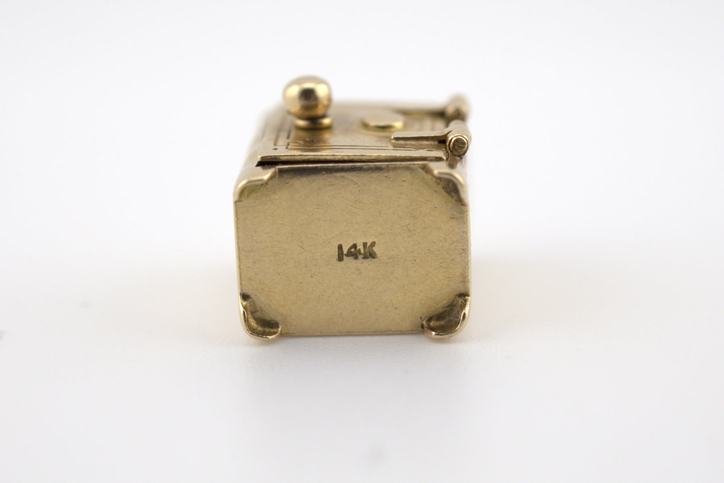 Vintage 14k Yellow Gold Miniature Safe Charm